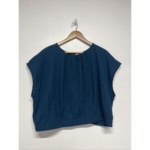 Future Collective Jenny K. Lopez Short Sleeve Top‎ Deep Teal Size 2X